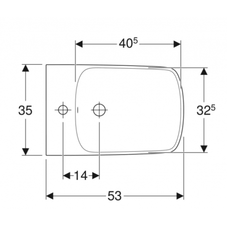 Geberit Selnova Square, Bidé