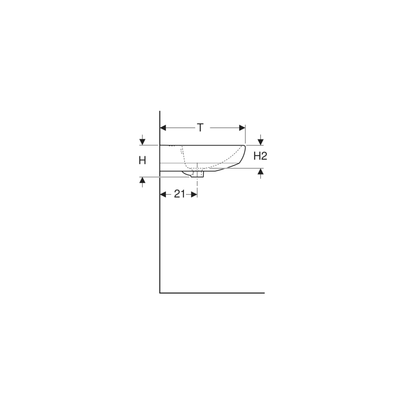 Geberit Selnova, Evier