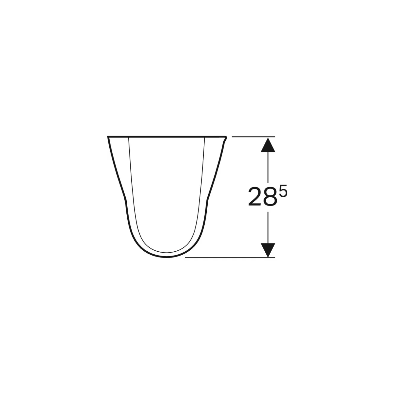 Geberit Selnova, Demi-colonne