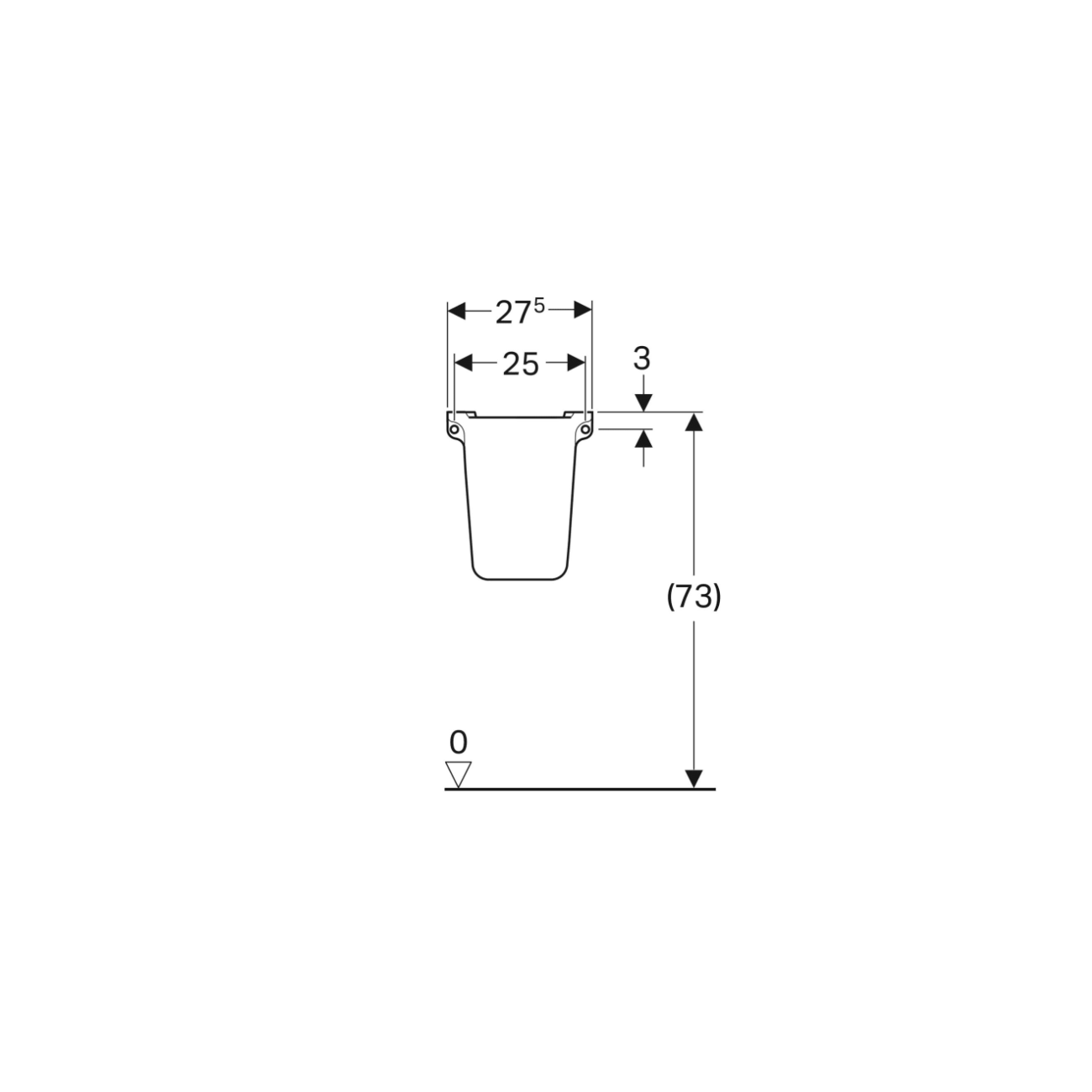 Geberit Selnova, Demi-colonne