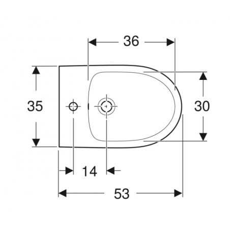 Geberit Selnova, Bidet sospeso