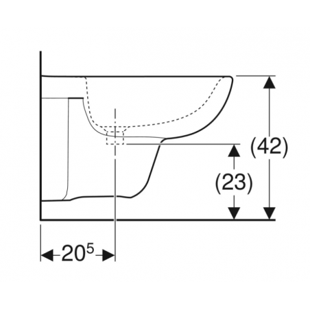 Geberit Selnova, Bidet sospeso