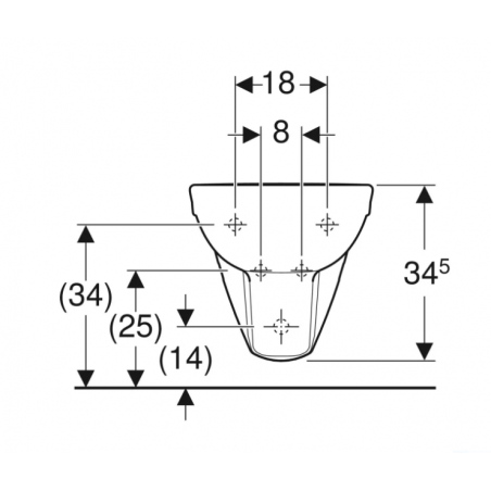 Geberit Selnova, Bidet sospeso