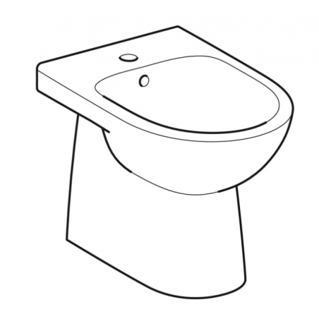 Geberit Selnova, Bidet a pavimento filo parete