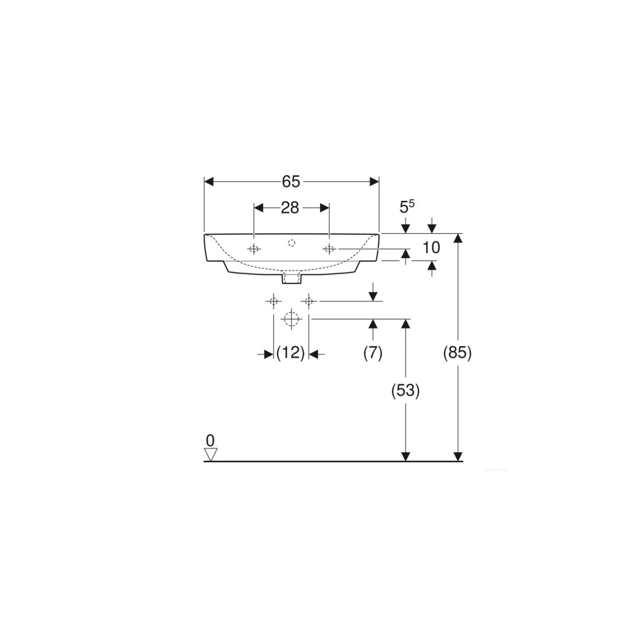 Geberit Selnova Compact, Lavabo