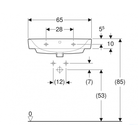 Geberit Selnova Compact, Lavabo