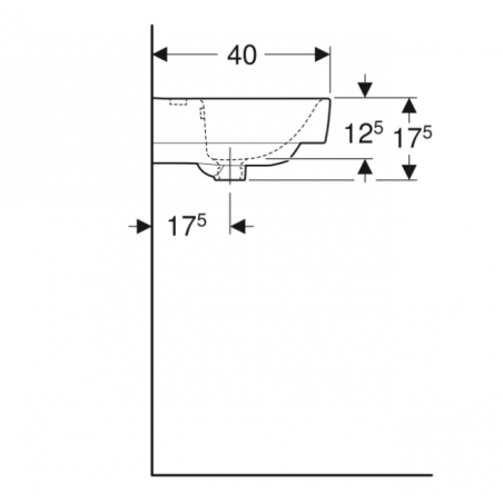 Geberit Selnova Compact, Lavabo