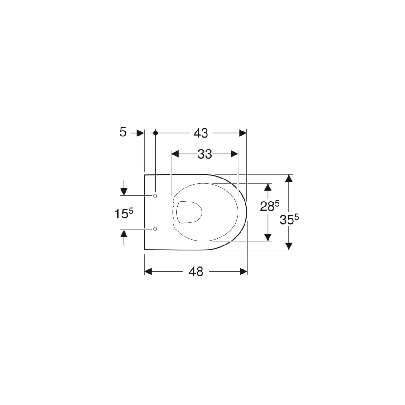 Geberit Selnova Compact, Suspension