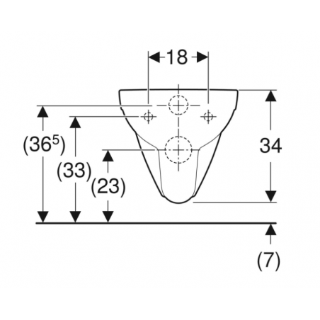 Geberit Selnova Compact, Wall-mounted toilet