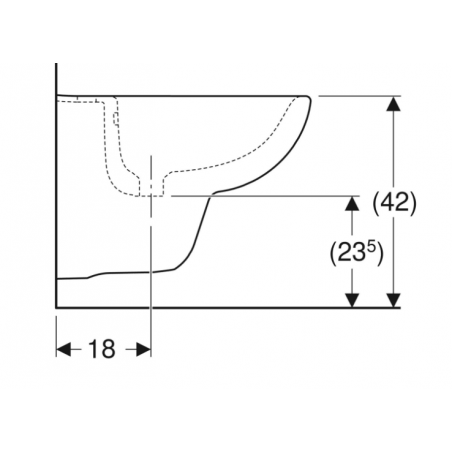 Geberit Selnova Compact, Bidet sospeso
