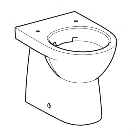 Geberit Selnova Compact, Floor vase flush with wall