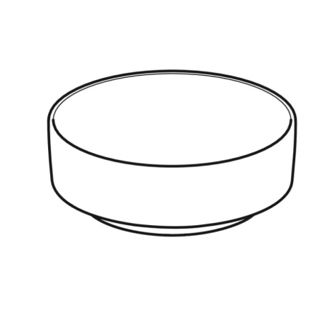 Geberit Variform Lay On, Wash basin for round table without hole