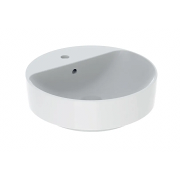 Geberit Variform Lay On, Round washbasin with hole