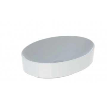 Geberit Variform Lay On, Evier à poser ovale sans trou 55x40