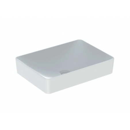 Geberit Variform Lay On, Lavabo appoggio rettangolare senza foro 55x40