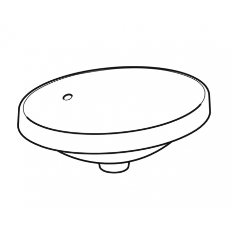 Geberit Variform In Set, Lavabo soprapiano incasso ovale 50x40