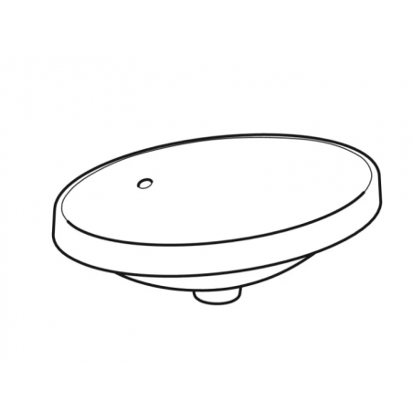 Geberit Variform In Set, Built-in oval washbasin 55x40