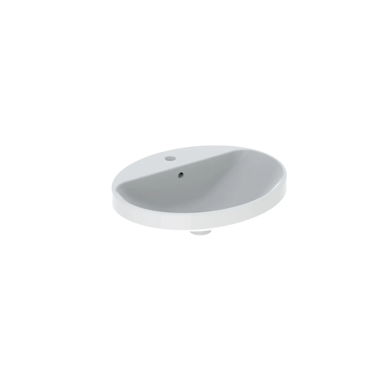 Geberit Variform In Set, Oval recessed countertop with 55x45 hole