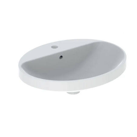 Geberit Variform In Set, Lavabo soprapiano da incasso ovale con foro 55x45