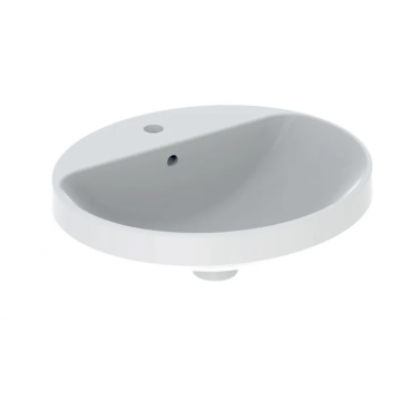 Geberit Variform In Set, Lavabo soprapiano da incasso ovale con foro 50x45