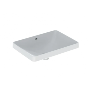Geberit Variform In Set, Lavabo soprapiano da incasso rettangolare con foro 55x45