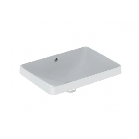 Geberit Variform In Set, Lavabo soprapiano da incasso rettangolare con foro 55x45