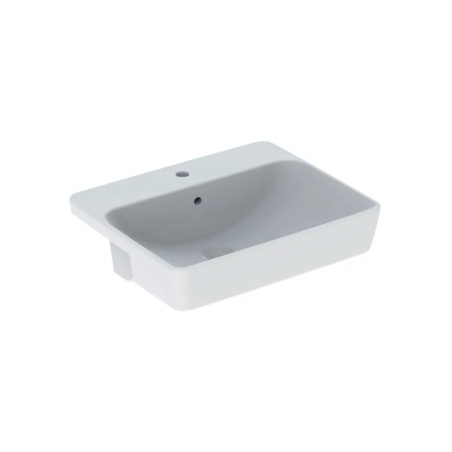 Geberit Variform In Set, Semi-recessed square washbasin 55