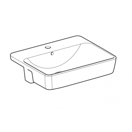 Geberit Variform In Set, Evier semi-encastré carré 55