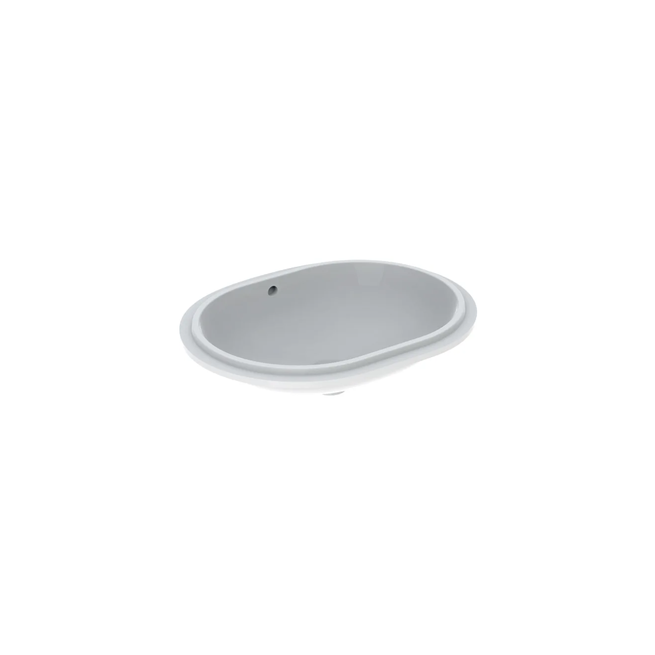Geberit Variform Under, Evier sous plan encastré elliptique 55x40