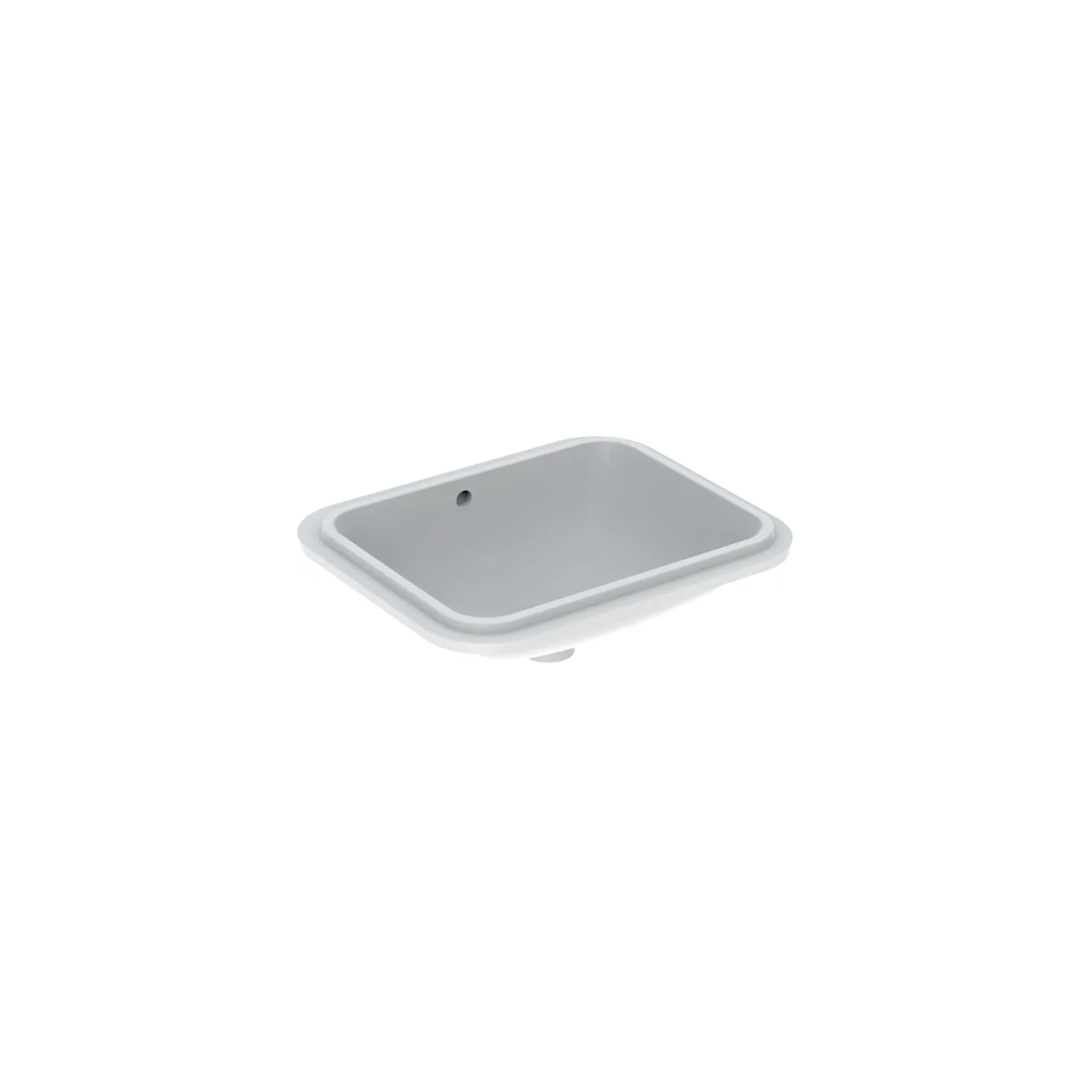 Geberit Variform Under, Lavabo sottopiano incasso rettangolare 45x35