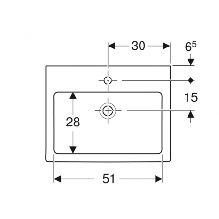 Geberit Closer, Rectangular basin