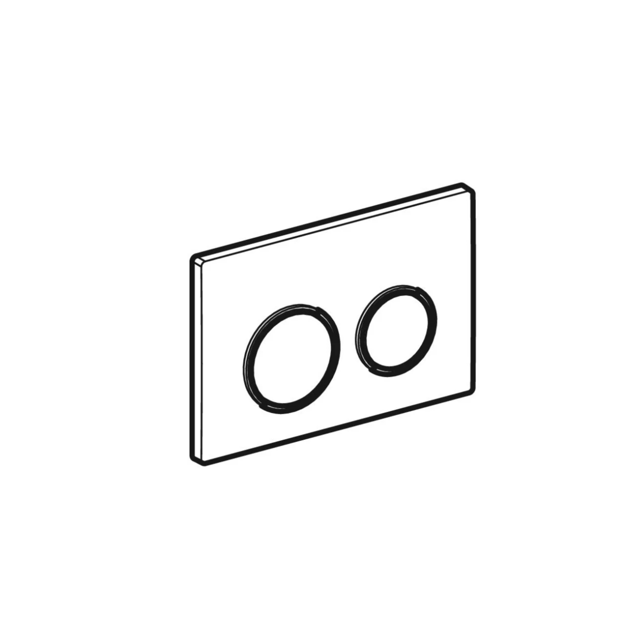 Geberit Omega20, Placche di comando Cromato opaco