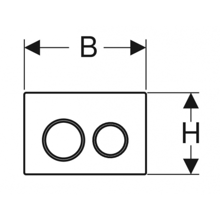 Geberit Omega20, Placche di comando cromo satinato