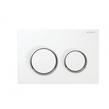 Geberit Omega20, Control plates white/ chrome