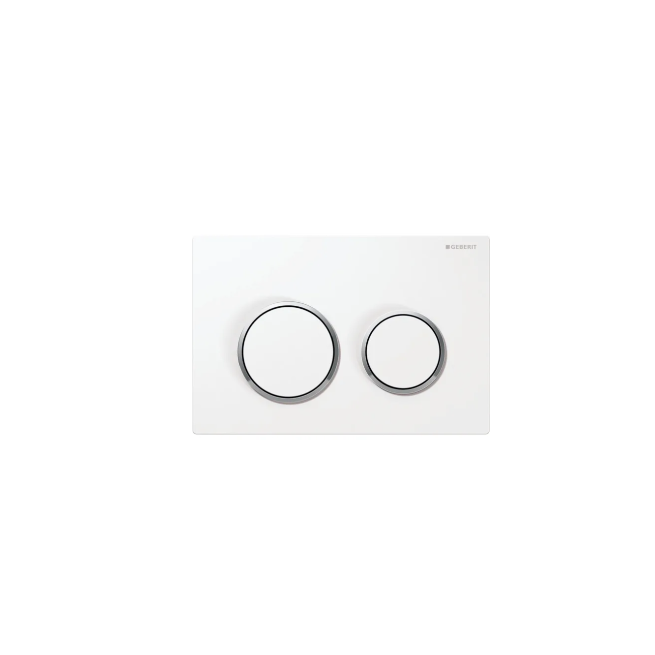 Geberit Omega20, Control plates white/ chrome
