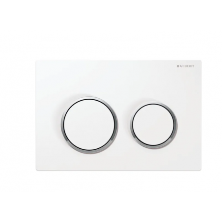 Geberit Omega20, Placas de control blanco/cromo