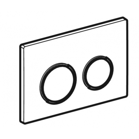 Geberit Omega20, Placche di comando bianco/cromo