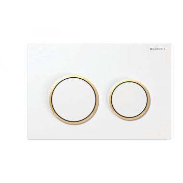 Geberit Omega20, Control plates white/ gold