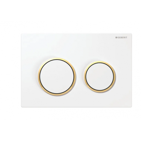 Geberit Omega20, Plaques de commande blanc/or