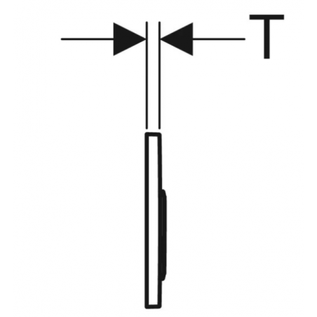 Geberit Omega20, Control plates black/ chrome