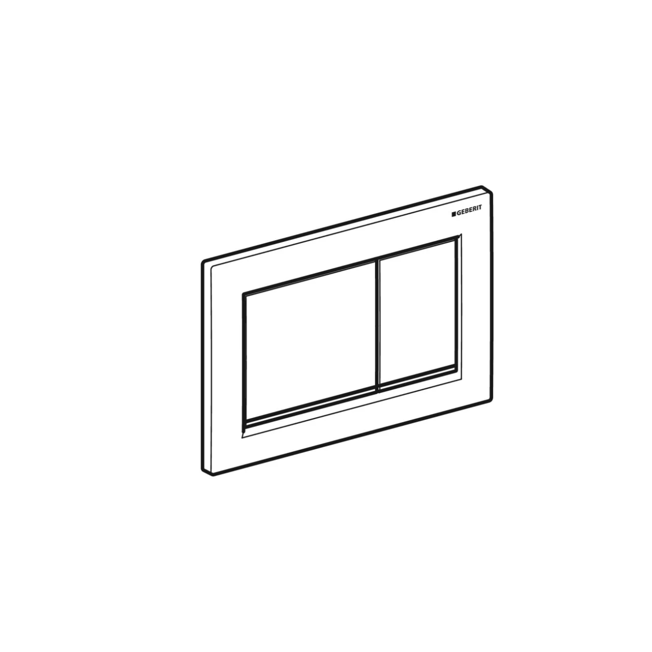 Geberit Omega20, Plaques de commande chromées opaques