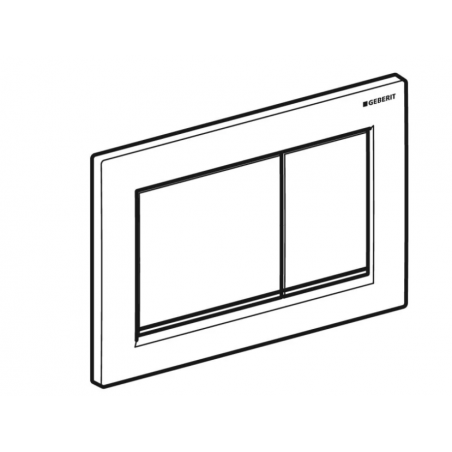 Geberit Omega20, Plaques de commande chromées opaques