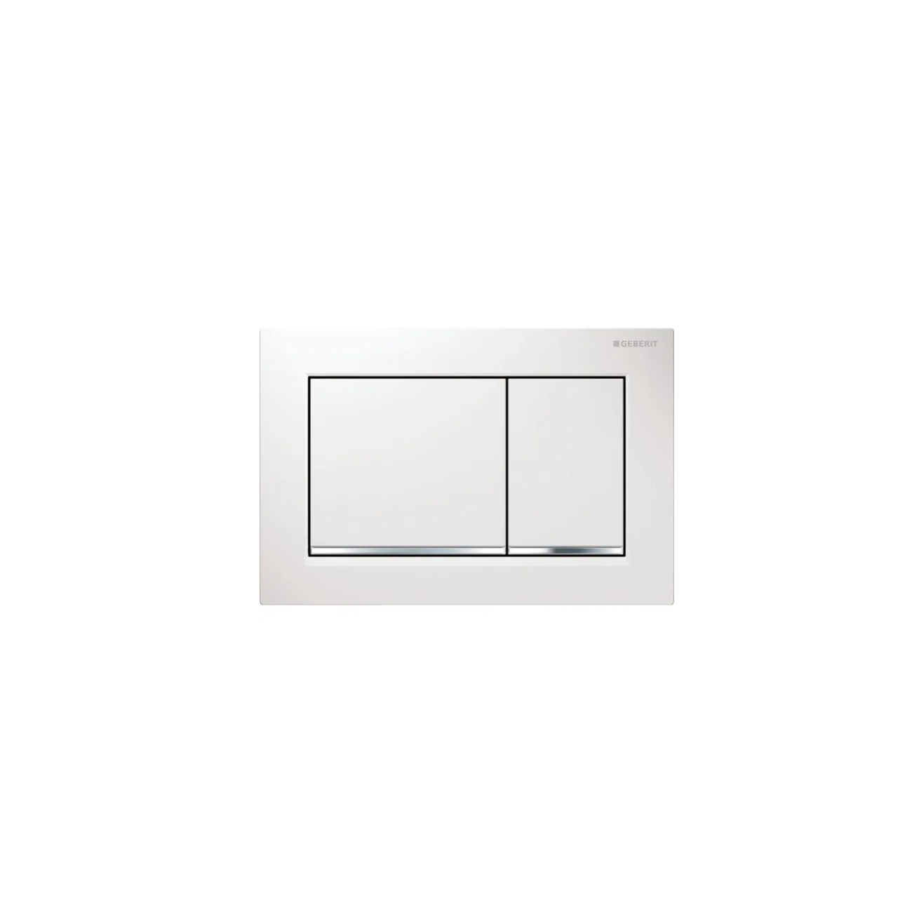Geberit Omega20, Plaques de commande Blanc/Chrome