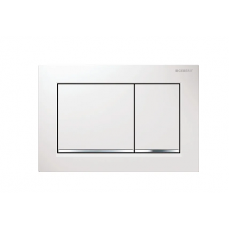 Geberit Omega20, Plaques de commande Blanc/Chrome