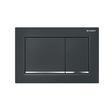 Geberit Omega20, Placche di comando Nero/cromo