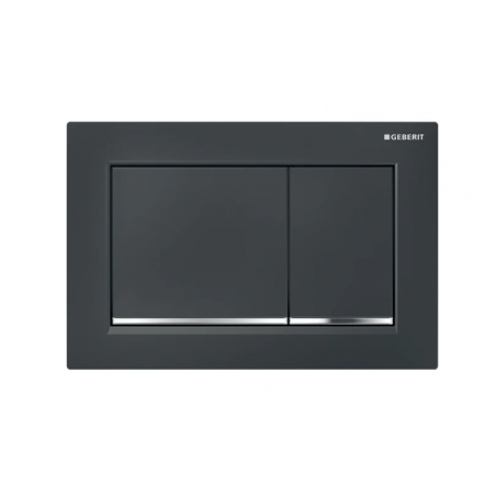 Geberit Omega20, Plaques de commande Noir/chrome
