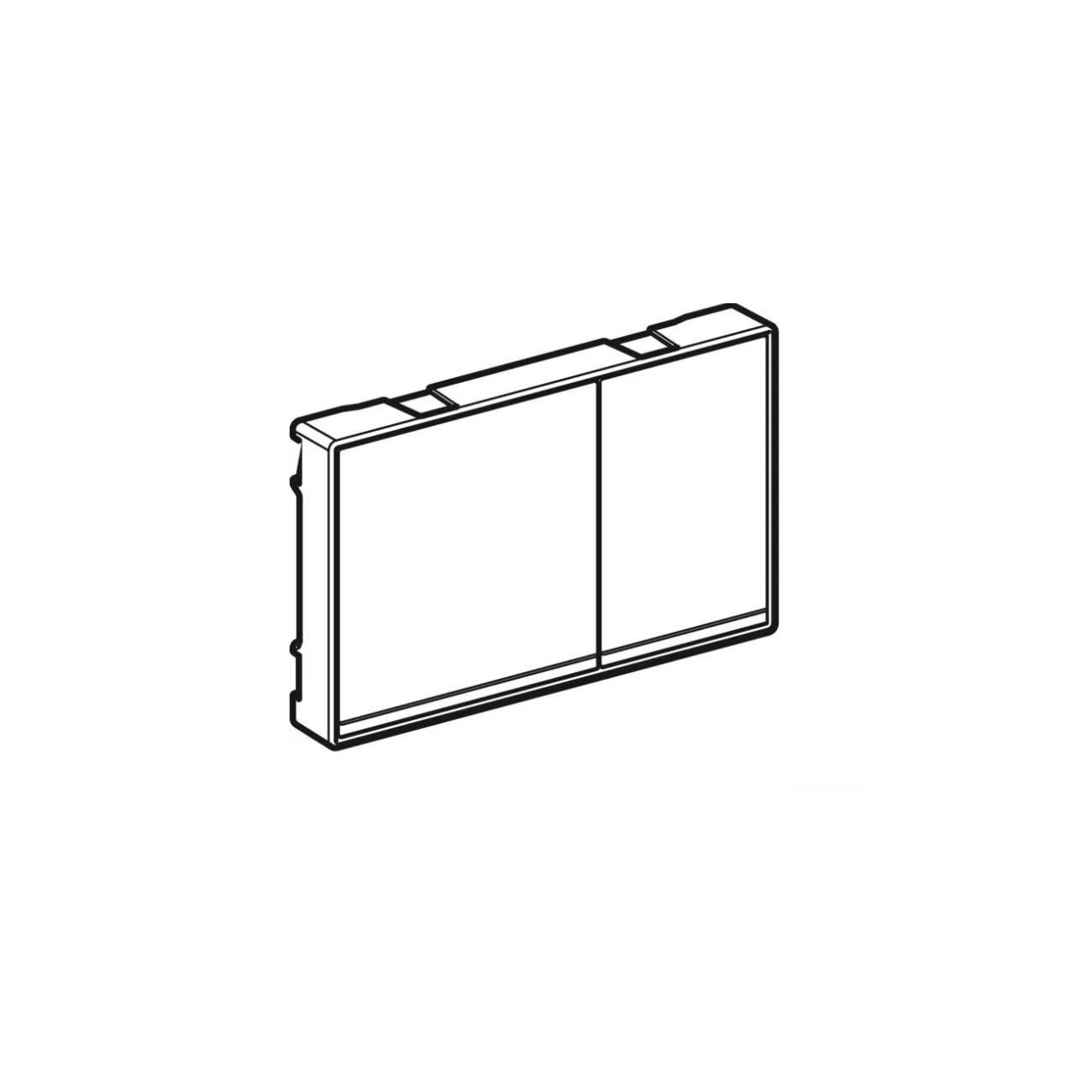 Geberit Omega60, Wall flush control plates Sand grey