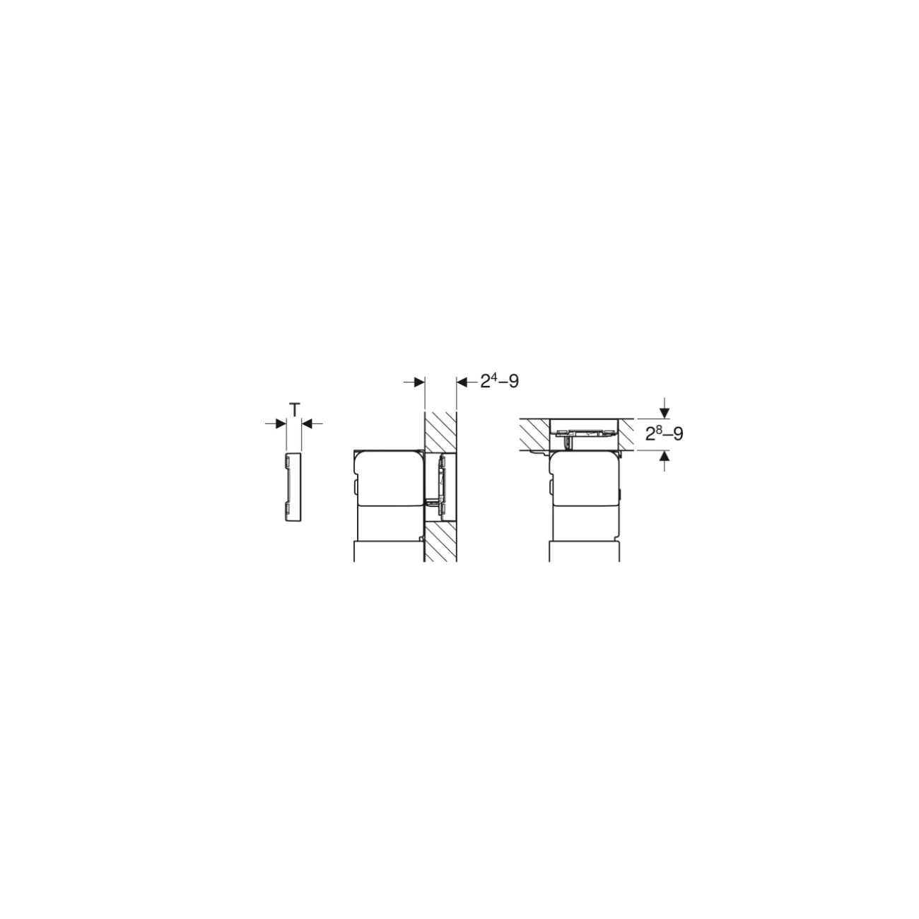 Geberit Omega60, Wall flush control plates Sand grey