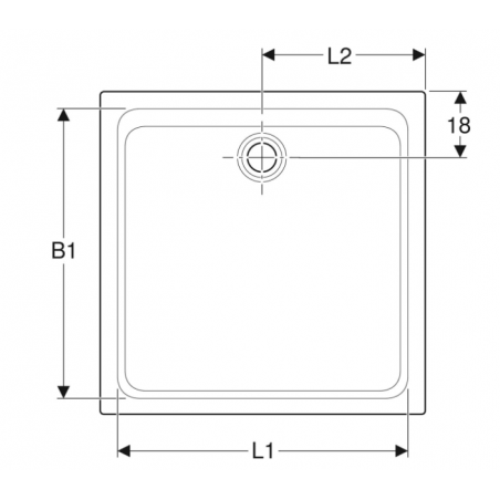 Geberit Melua, Shower tray
