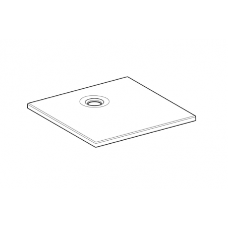 Geberit 35, Receveur de douche Blanc/Satiné